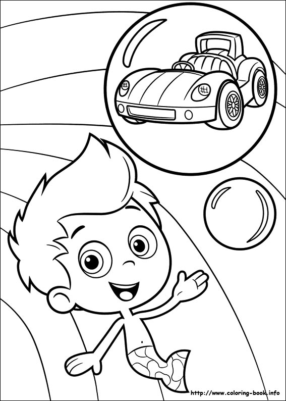 Plansa de colorat cu Bubble Guppies 31 30